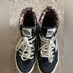 Like new vans high tops.  Worn once and not my style.